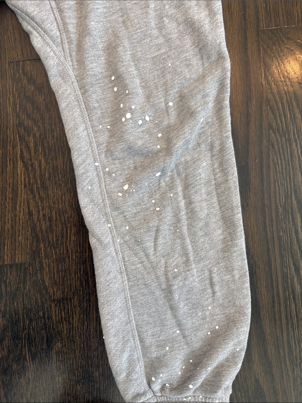 freecity Grey Jogger Sweatpants with Free City Logo and splatter paint - Picture 7 of 8